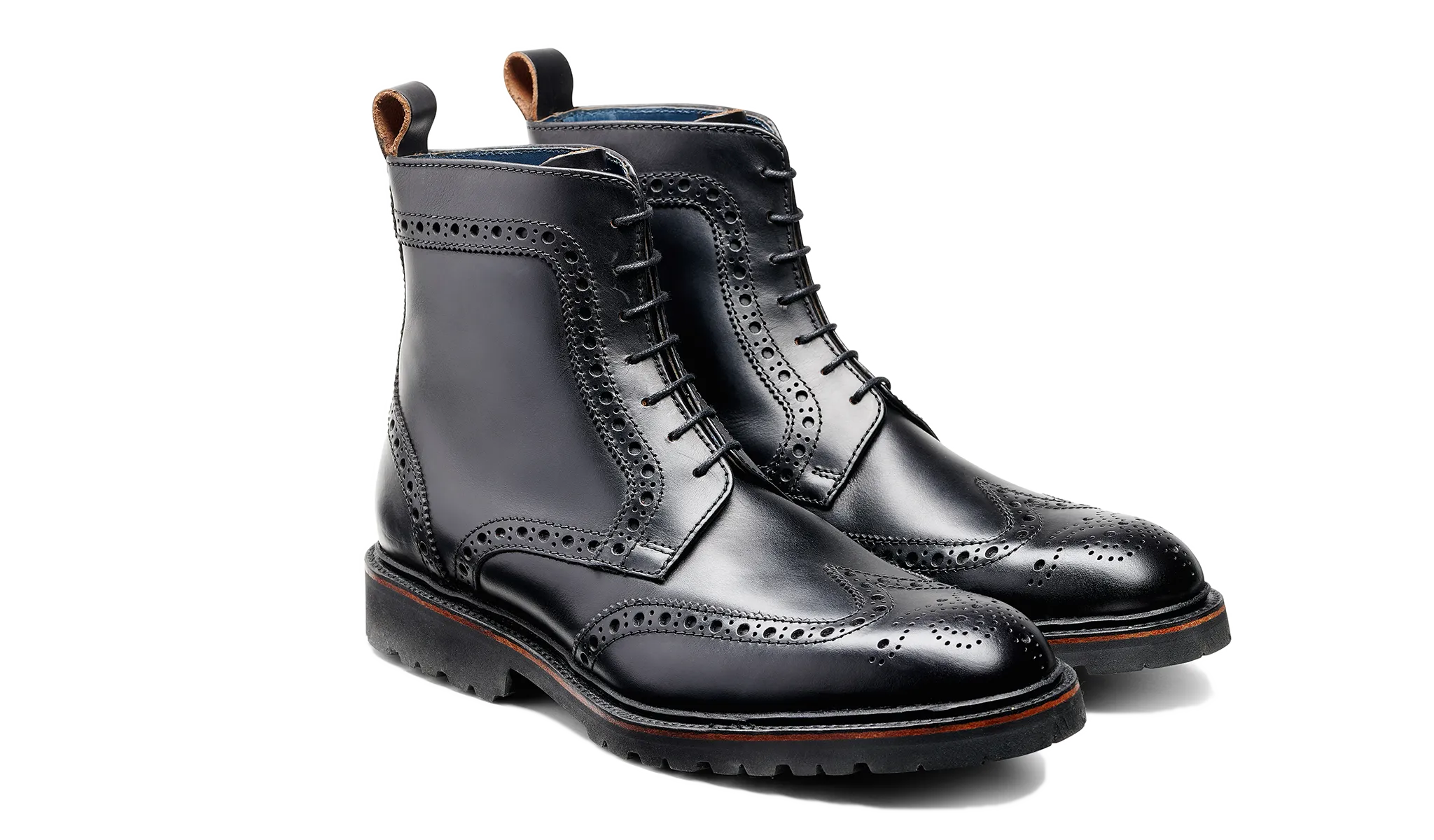 Woodbury - Black Waxy Calf