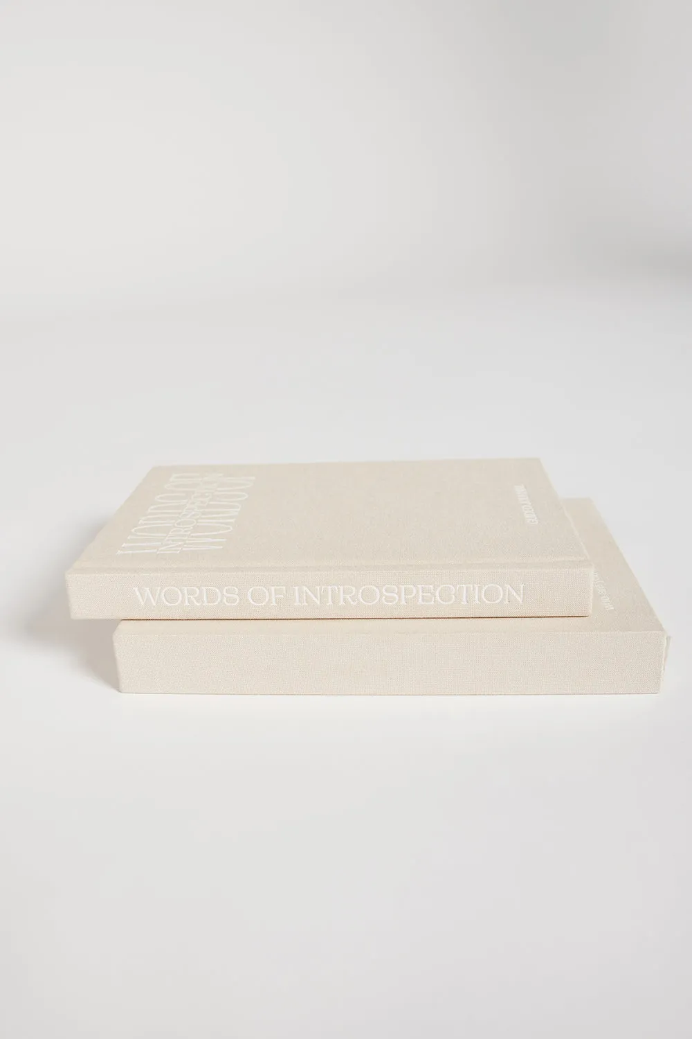 WORDS OF INTROSPECTION CREAM JOURNAL