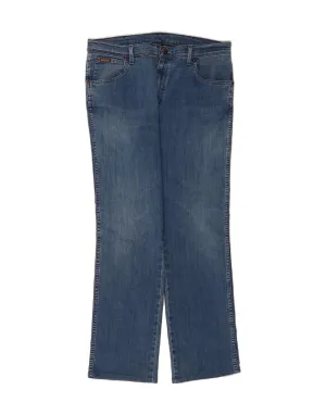 WRANGLER Mens Texas Stretch Straight Jeans W36 L31 Blue Cotton