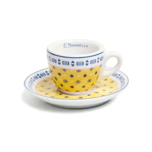 YELLOW COFFEE CUP WITH SAUCER